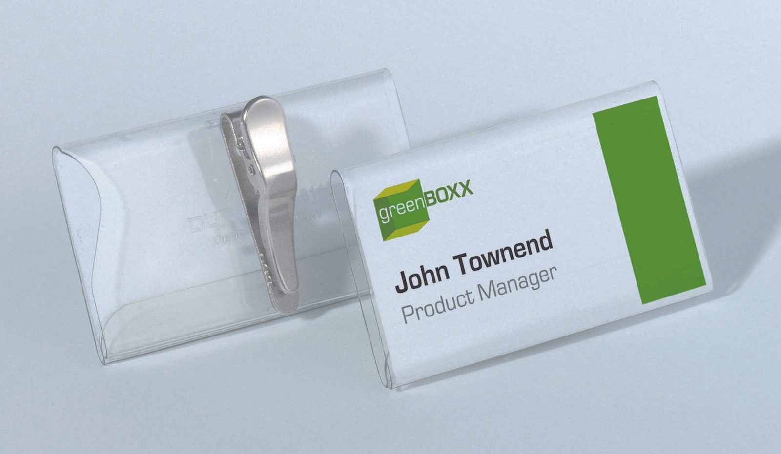 DURABLE Namensschilder transparent 7.5 cm x 4 cm