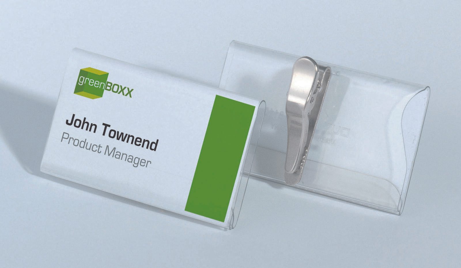 DURABLE Namensschilder transparent 7.5 cm x 4 cm