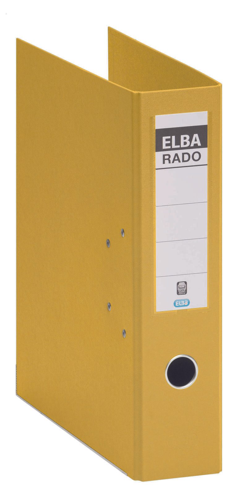 ELBA Ordner Rückenbreite 8 cm DIN A4 Kunststoff gelb