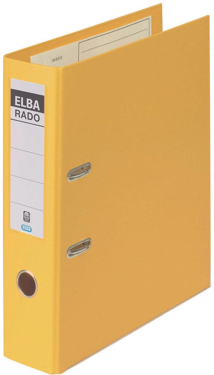 ELBA Ordner Rückenbreite 8 cm DIN A4 Kunststoff gelb