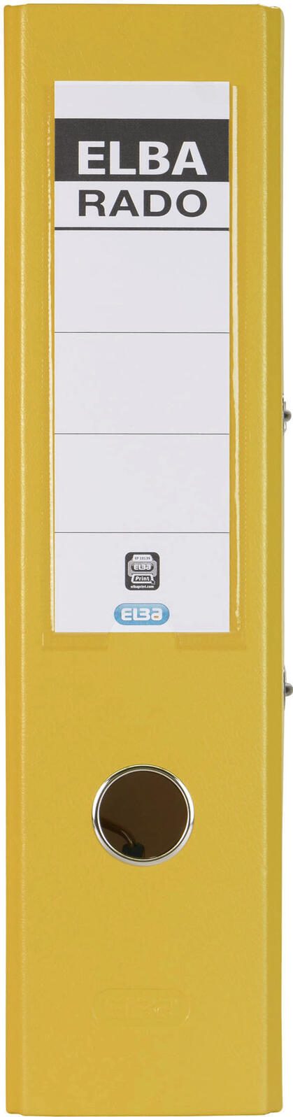 ELBA Ordner Rückenbreite 8 cm DIN A4 Kunststoff gelb