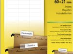 SIGEL Beschriftungsschilder für Hängeregister 6,0 x 2,1 cm