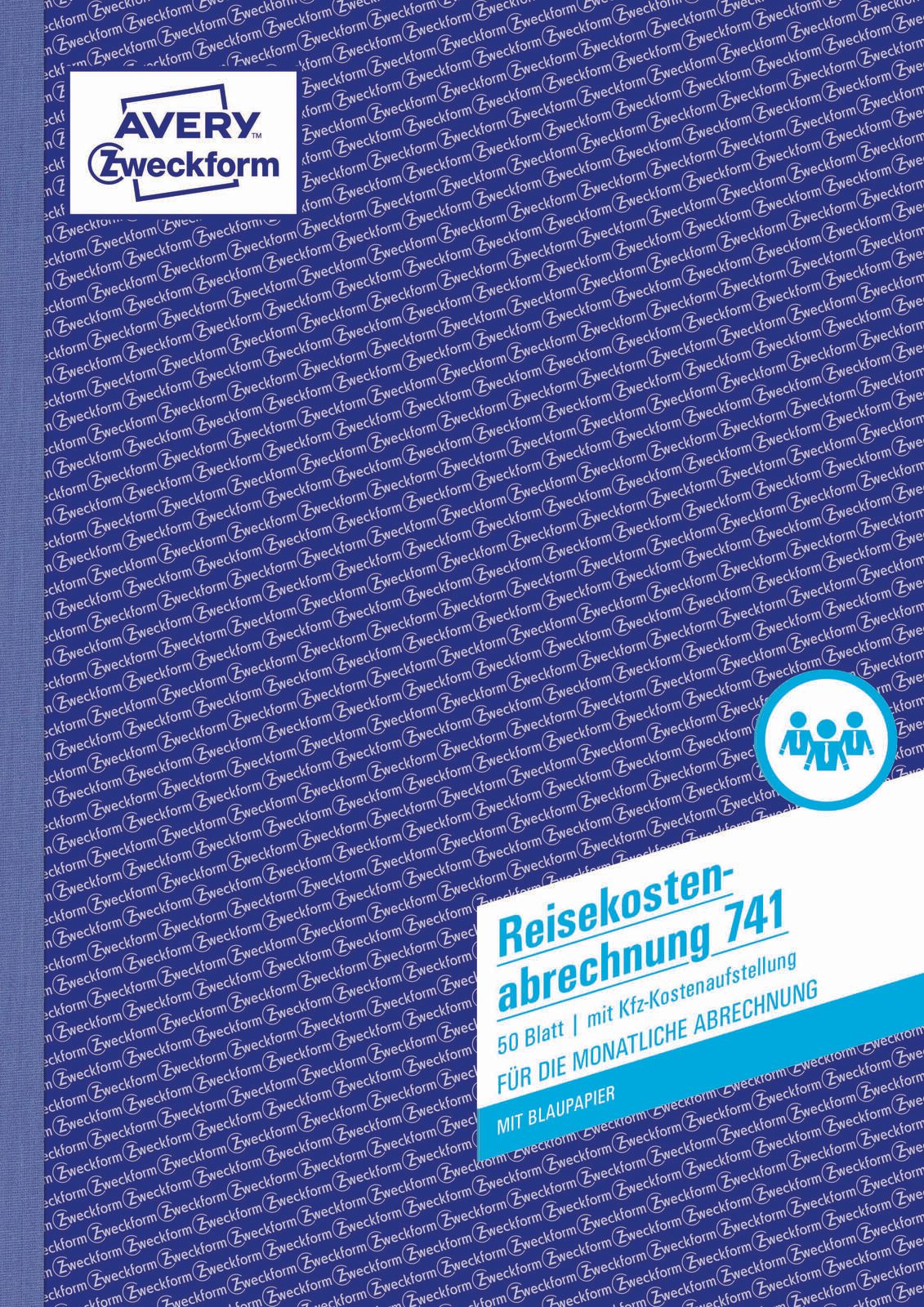 AVERY Zweckform Formularbuch Reisekostenabrechnung monatlich DIN A4 1x 50 Seiten