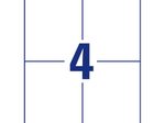 AVERY Zweckform Etiketten 6120 weiß 105,0 x 148,0 mm