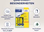 AVERY Zweckform Ordneretiketten 61,0 x 297,0 mm gelb
