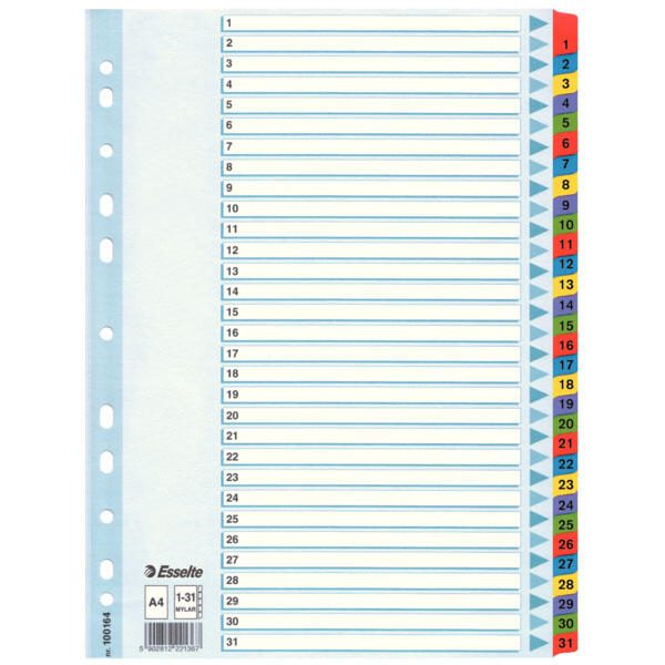 Esselte Ordnerregister Vollformat 1-31 DIN A4