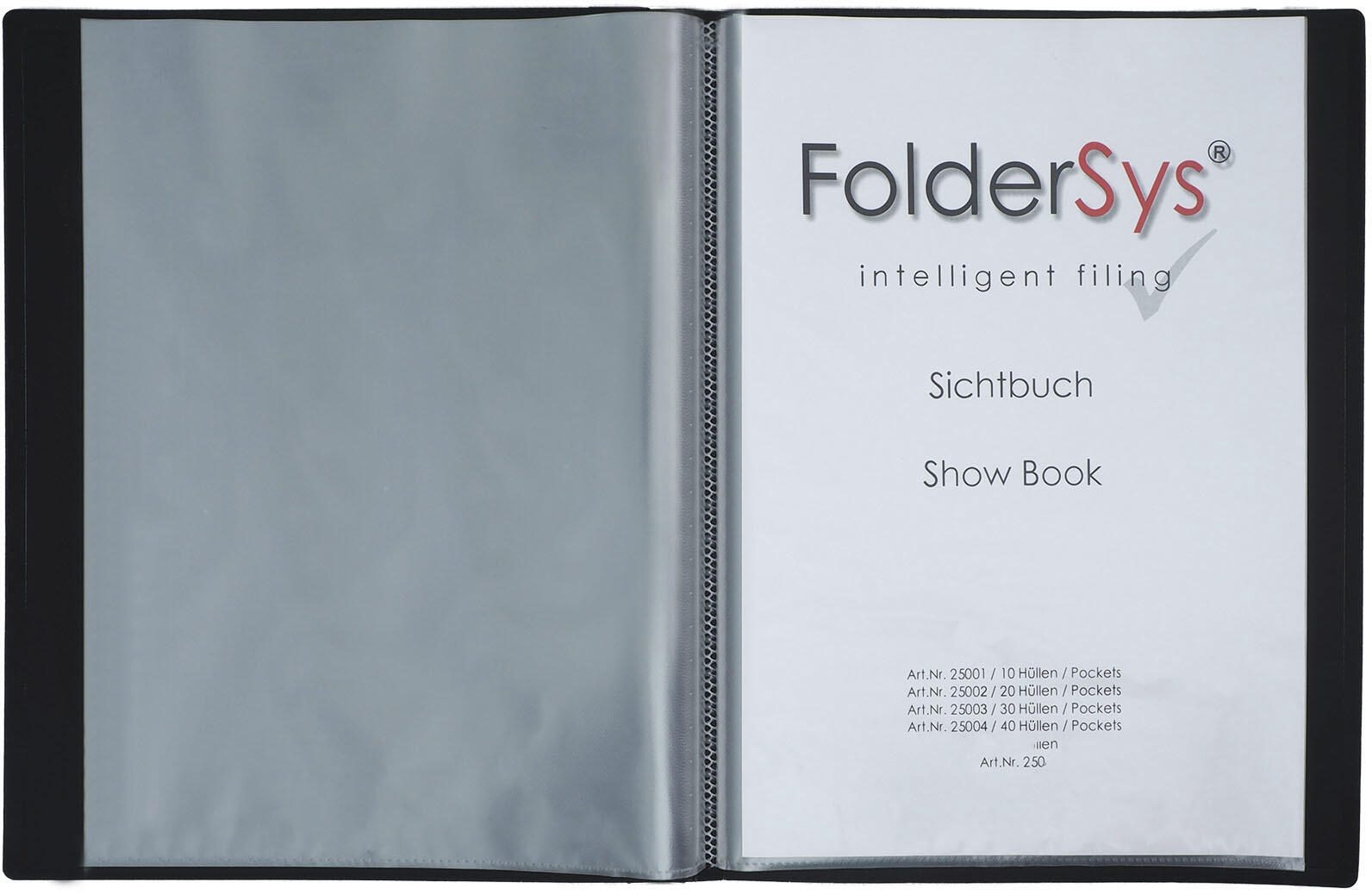 FolderSys Sichtbuch FolderSys® DIN A4 schwarz