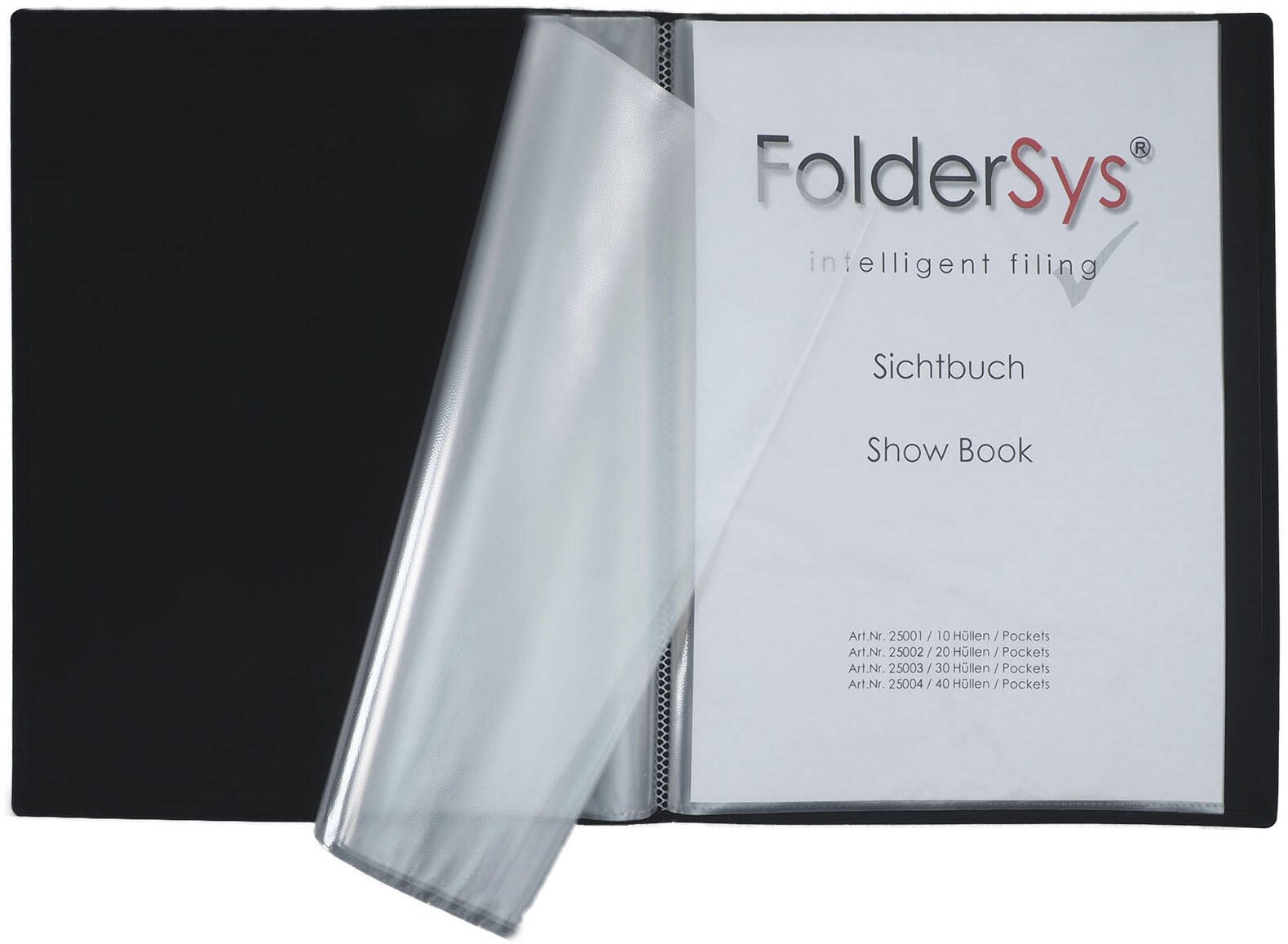 FolderSys Sichtbuch FolderSys® DIN A4 schwarz