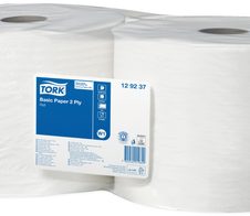 TORK Putztuchrollen 2-lagig hochweiß