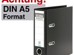 ELBA Ordner Rückenbreite 7.5 cm DIN A5 hoch Kunststoff schwarz