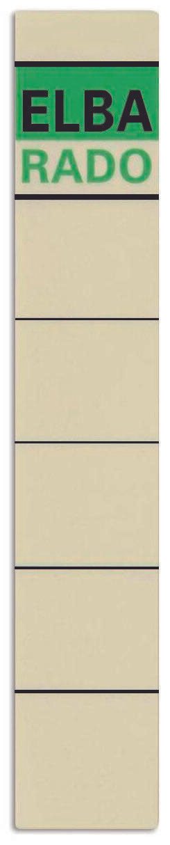 ELBA Ordneretiketten für 5 cm Rückenbreite 34,0 x 190,0 mm