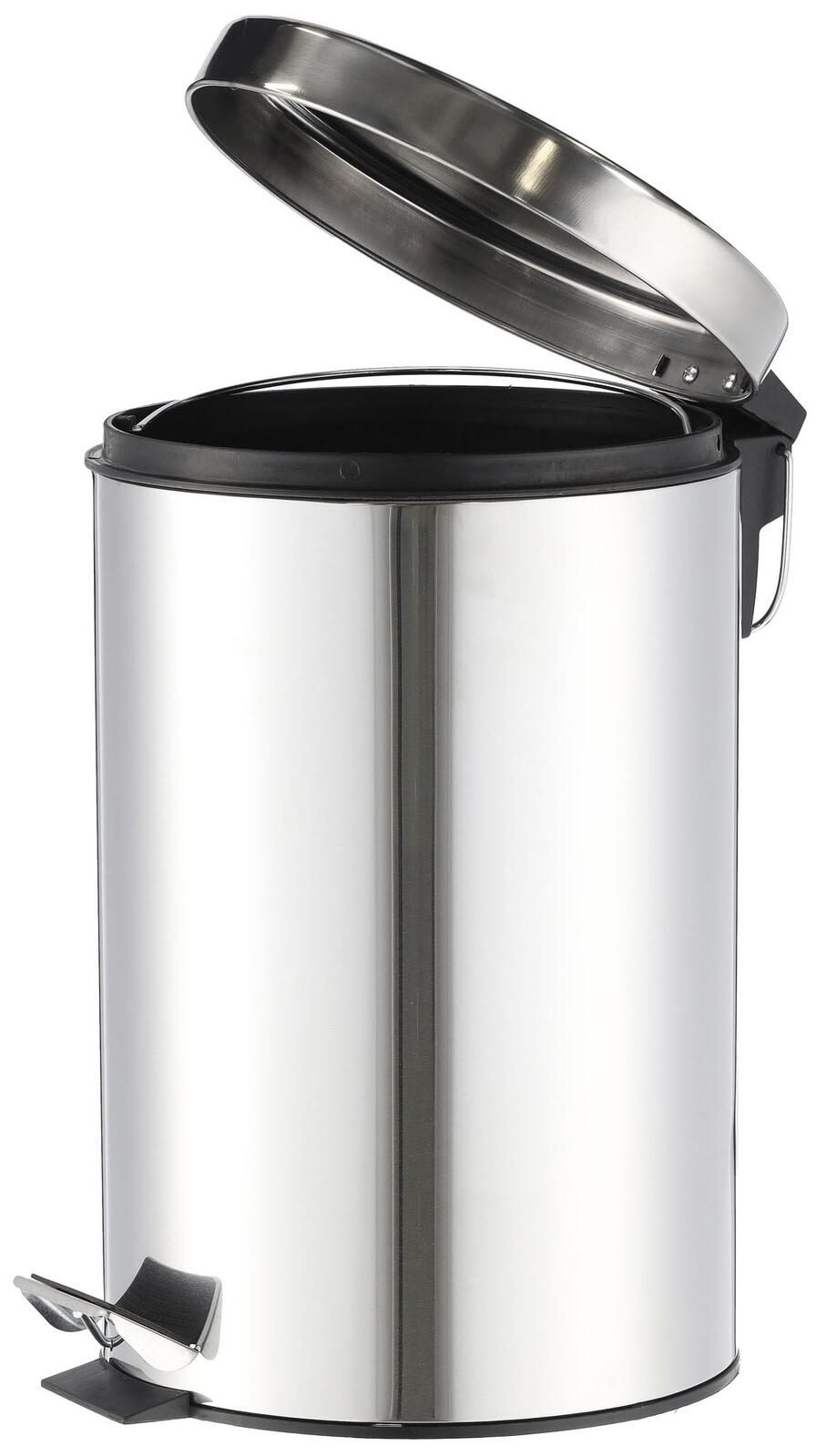 Zeller Mülleimer 12,0 l edelstahl