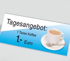 SIGEL in Dachform Tischaufsteller 24,0 x 9,0 cm