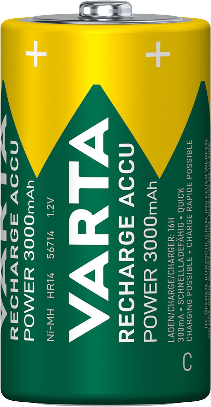 VARTA Akkus RECHARGE ACCU Power Baby C 1.2 V