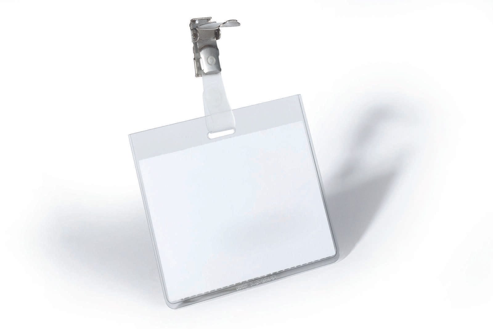 DURABLE Namensschilder transparent 9 cm x 6 cm