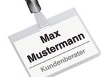 DURABLE Namensschilder transparent 9 cm x 6 cm