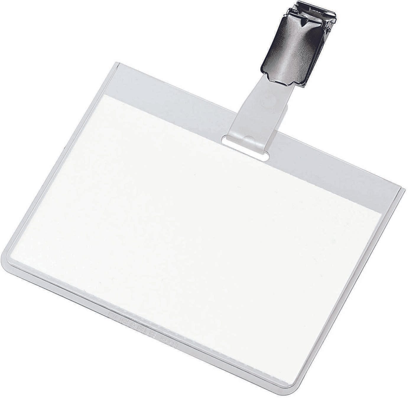 DURABLE Namensschilder transparent 9 cm x 6 cm