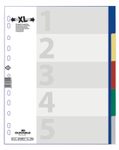 DURABLE Ordnerregister Vollformat, Überbreite blanko DIN A4
