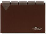 DURABLE Karteikartenregister A-Z, blanko, Jan.-Dez., 0-31 braun für DIN-A6-Karteikästen