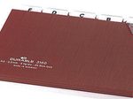 DURABLE Karteikartenregister A-Z, blanko, Jan.-Dez., 0-31 braun für DIN-A6-Karteikästen