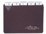 DURABLE Karteikartenregister A-Z, blanko, Jan.-Dez., 0-31 braun für DIN-A6-Karteikästen