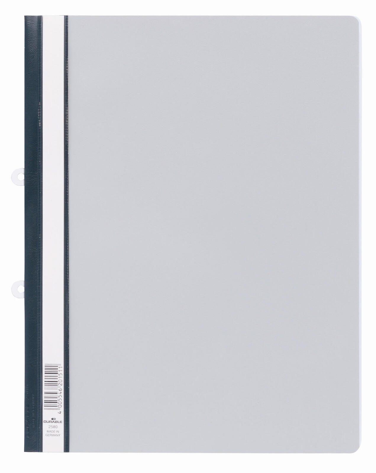 DURABLE Schnellhefter DIN A4 überbreit PVC grau