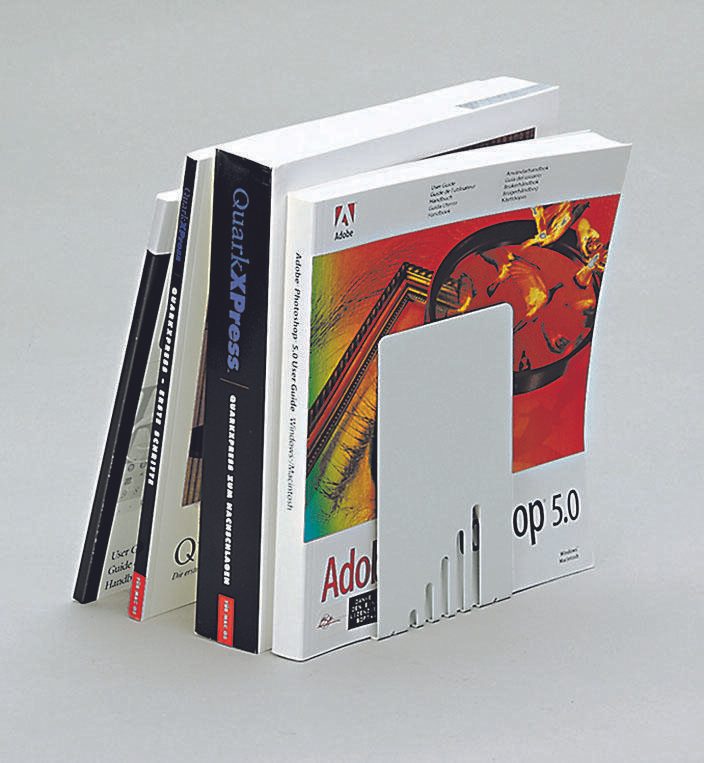 MAUL Buchstützen 8,5 x 14,0 x 14,0 cm grau