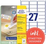 AVERY Zweckform Etiketten L4737REV-25 weiß 63,5 x 29,6 mm