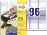 AVERY Zweckform Etiketten L6022REV-25 weiß 63,5 x 8,5 mm