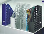 HAN Stehsammler Klassik antistatischer, schwermetallfreier Kunststoff blau , DIN A4