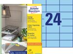 AVERY Zweckform Etiketten 3449 blau 70,0 x 37,0 mm