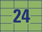 AVERY Zweckform Etiketten 3450 grün 70,0 x 37,0 mm