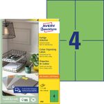 AVERY Zweckform Etiketten 3458 grün 105,0 x 148,0 mm