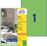AVERY Zweckform Etiketten 3472 grün 210,0 x 297,0 mm