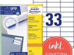 AVERY Zweckform Etiketten 3421 weiß 70,0 x 25,4 mm