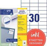 AVERY Zweckform Etiketten 3489 weiß 70,0 x 29,7 mm