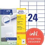 AVERY Zweckform Etiketten 3664 weiß 70,0 x 33,8 mm