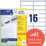 AVERY Zweckform Etiketten 3665 weiß 105,0 x 33,8 mm