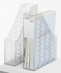 HAN Stehsammler Klassik brillant antistatischer, schwermetallfreier Kunststoff grau-transparent , DIN A4