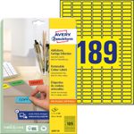 AVERY Zweckform Etiketten L6037-20 gelb 25,4 x 10,0 mm