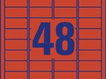 AVERY Zweckform Etiketten L6038-20 rot 45,7 x 21,2 mm