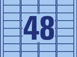 AVERY Zweckform Etiketten L6039-20 blau 45,7 x 21,2 mm