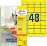 AVERY Zweckform Etiketten L6041-20 gelb 45,7 x 21,2 mm
