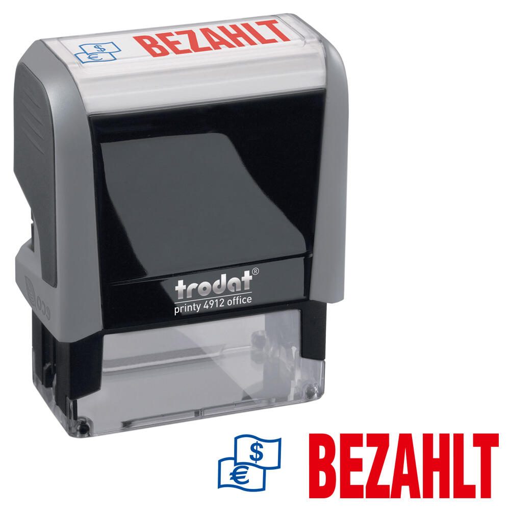 trodat Textstempel Office Ecoprinty "BEZAHLT" 