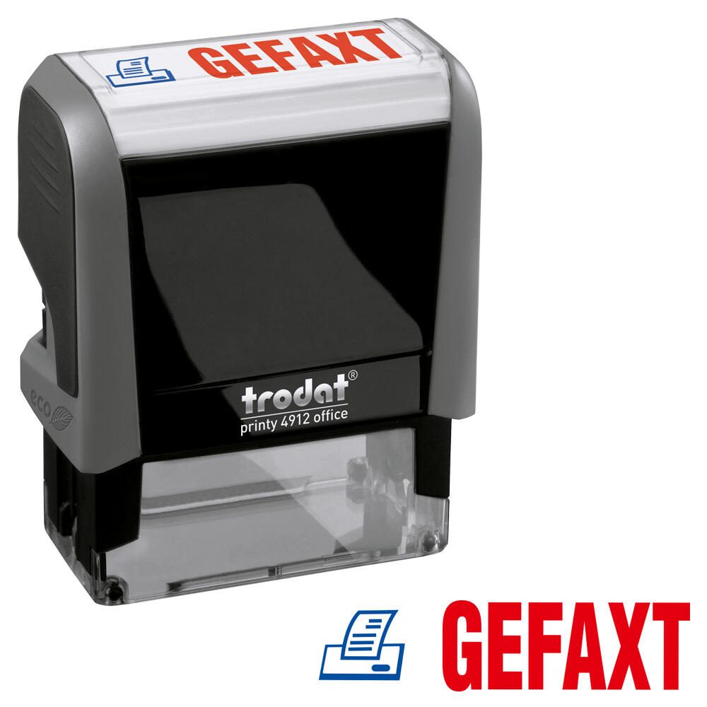 trodat Textstempel Office Ecoprinty "GEFAXT"