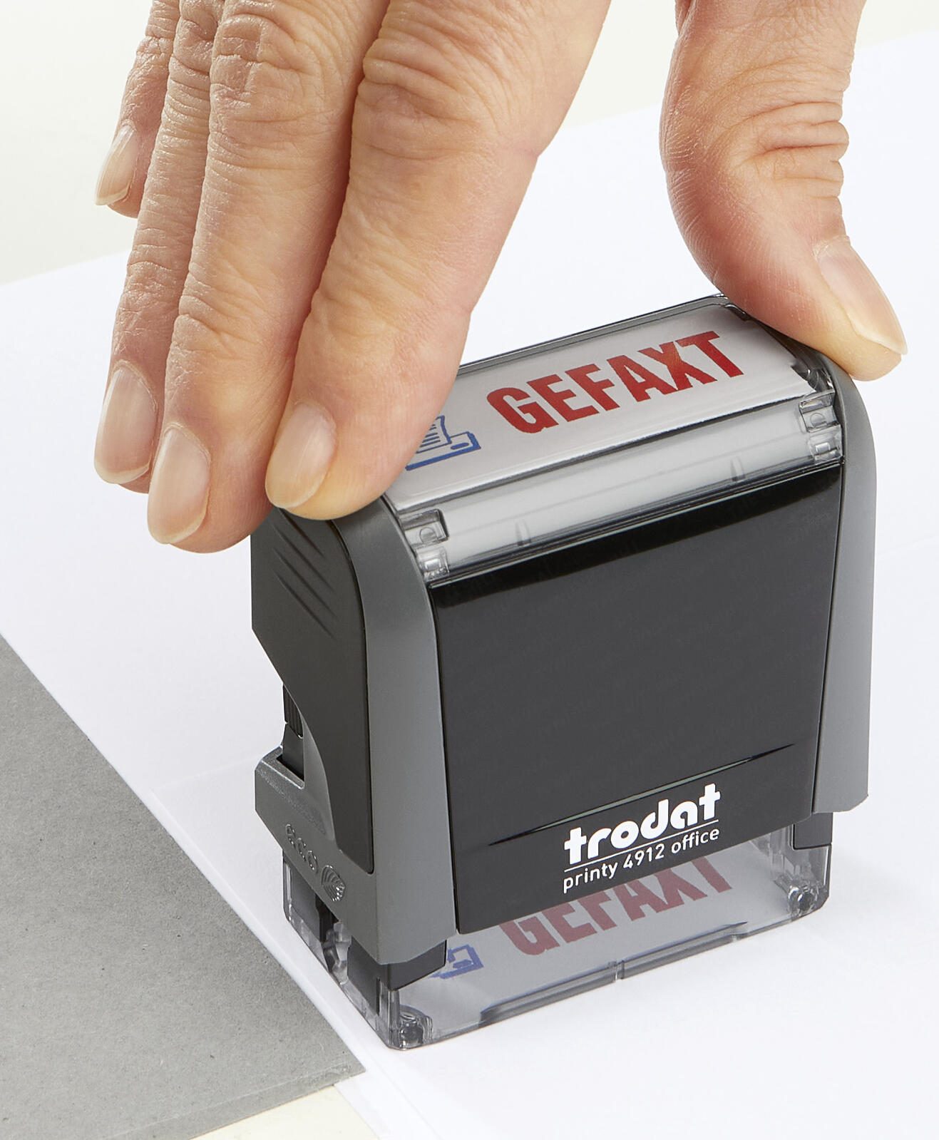 trodat Textstempel Office Ecoprinty "GEFAXT"
