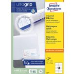 AVERY Zweckform Etiketten 3477 weiß 105,0 x 41,0 mm
