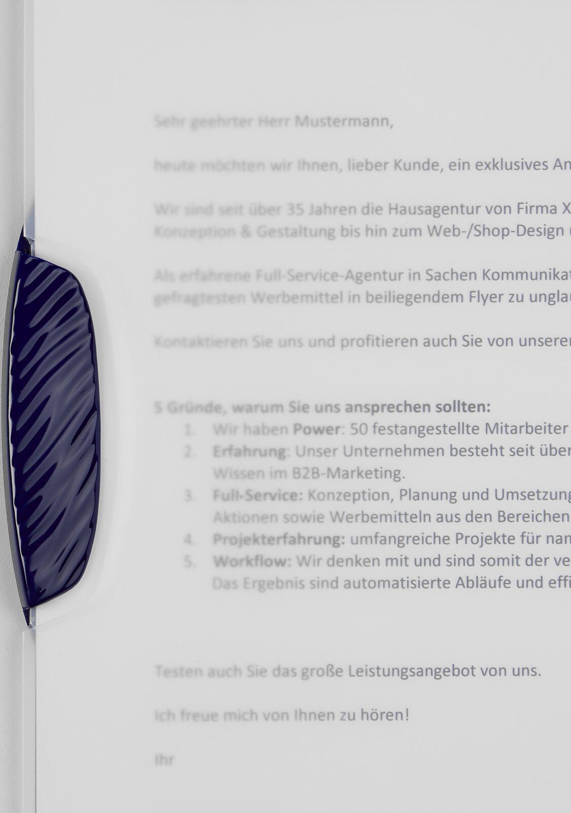 DURABLE Klemmhefter Swingclip DIN A4 dunkelblau