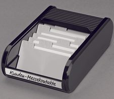 helit Visitenkartenbox schwarz/schwarz schwarz