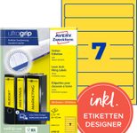 AVERY Zweckform Ordneretiketten 38,0 x 192,0 mm gelb